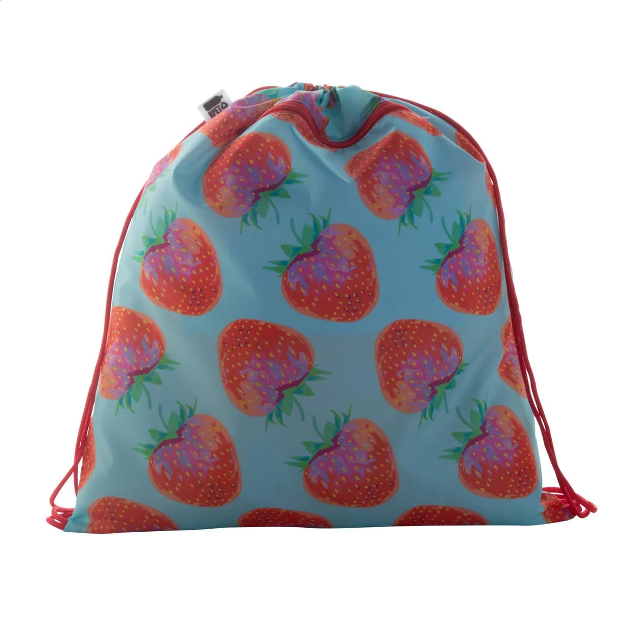 Individueller Turnbeutel - CreaDraw Zip RPET - rot (-05)