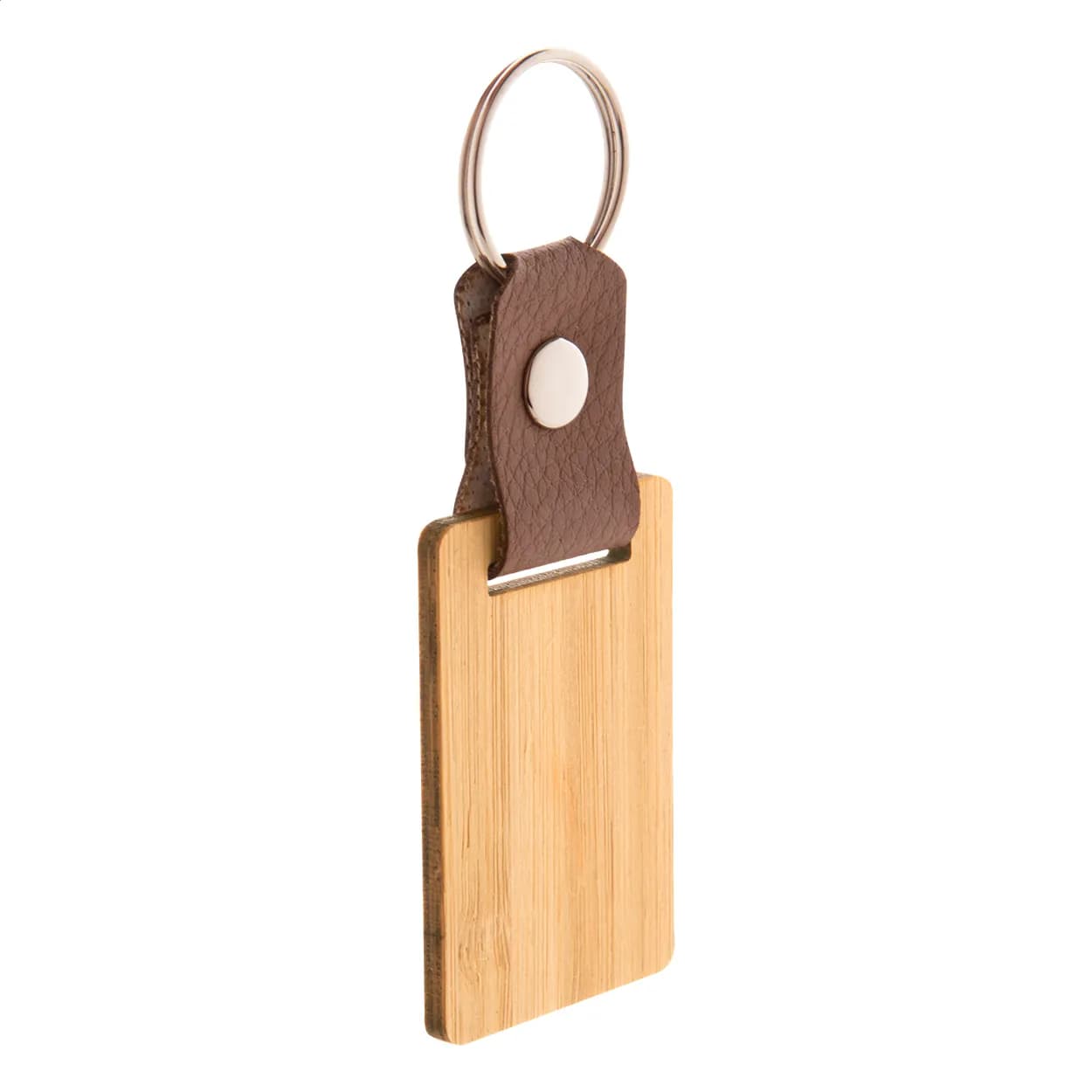 Schlüsselanhänger, rechteckig - Blopp - natur (-A)