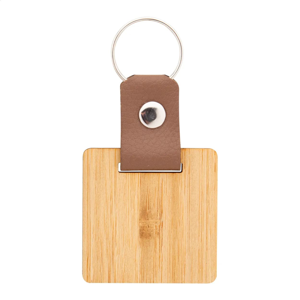 Schlüsselanhänger, rechteckig - Blopp - natur (-B)