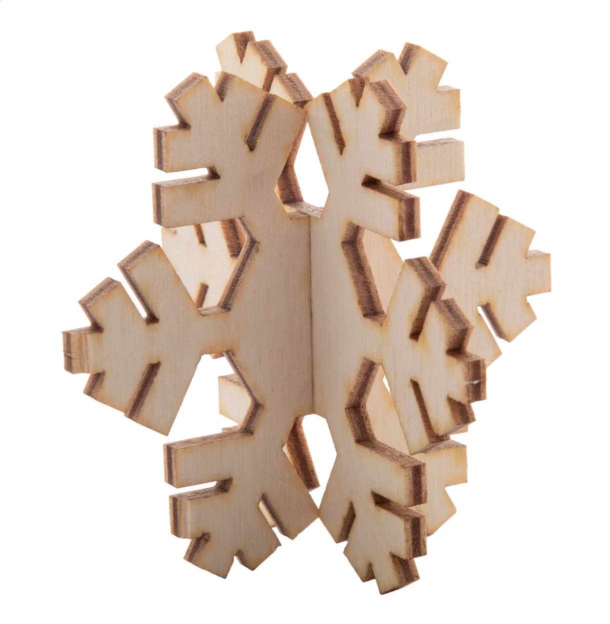 Weihnachtskarte, Schneeflocke - Creax Plus - natur (-A)