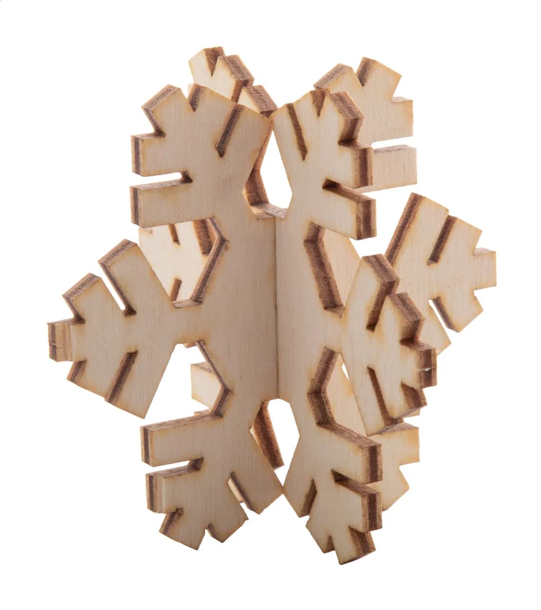 Weihnachtskarte, Schneeflocke - Creax Plus - natur (-A)