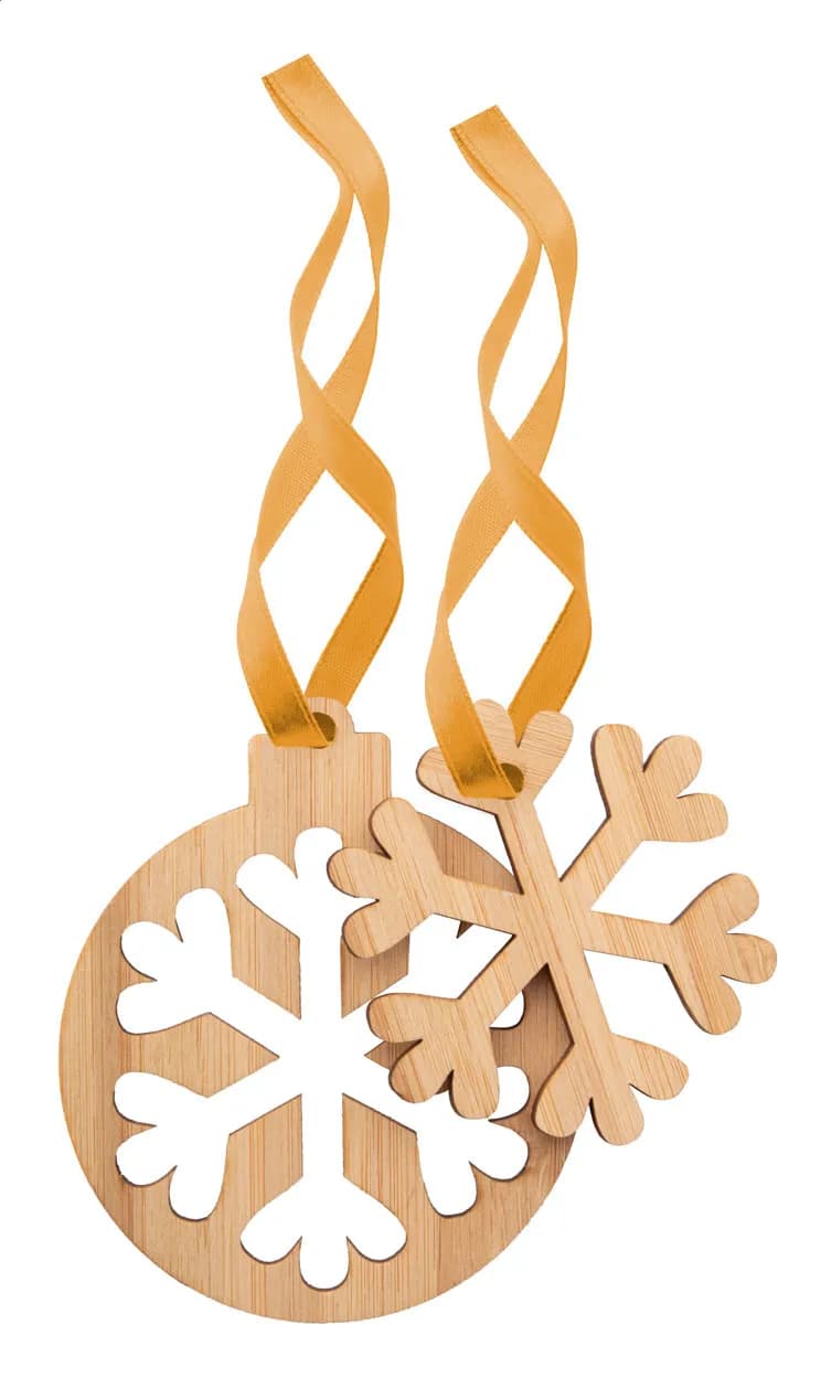 Weihnachtsbaumschmuck, Schneeflocke - Jerpstad - natur (-A)