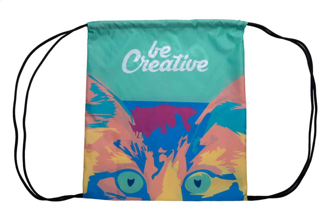 Individueller Turnbeutel - CreaDraw - schwarz (-10)