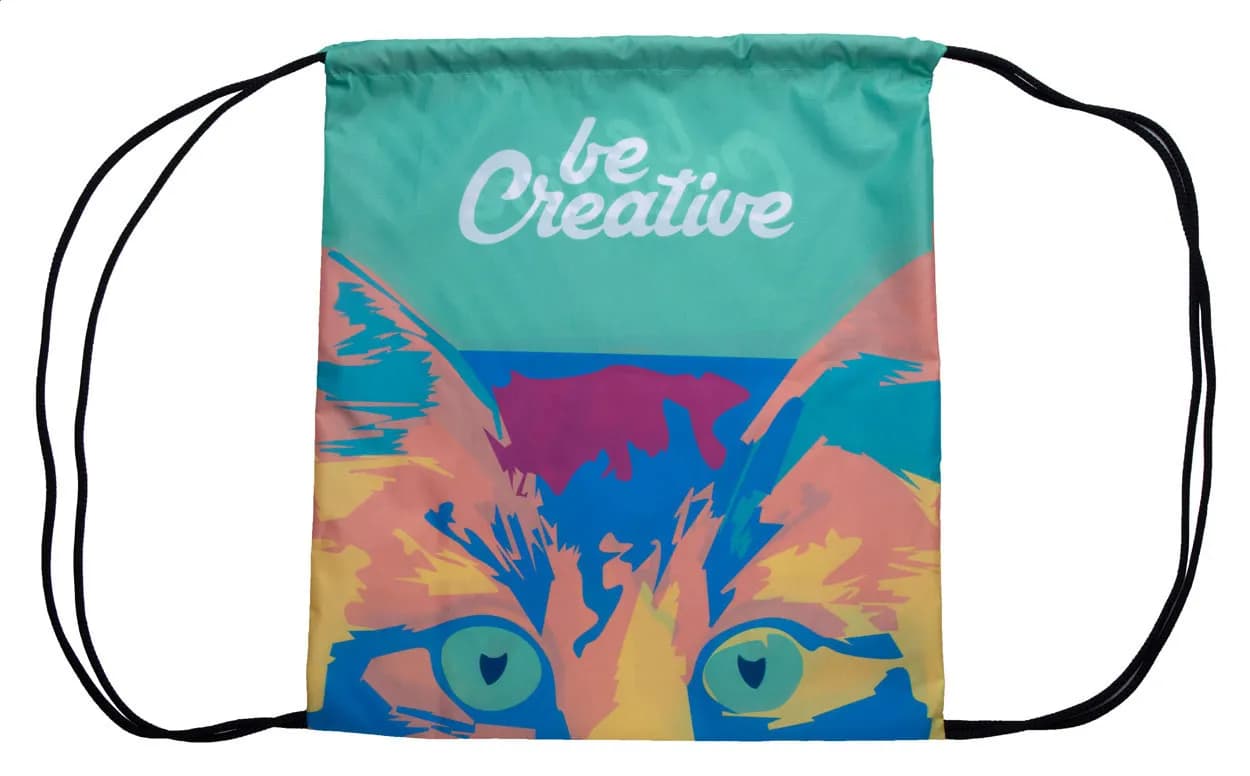 Individueller Turnbeutel - CreaDraw - schwarz (-10)