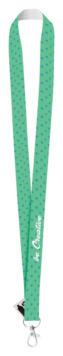 Individuelles Sublimationslanyard - Subyard Zero RPET - weiß