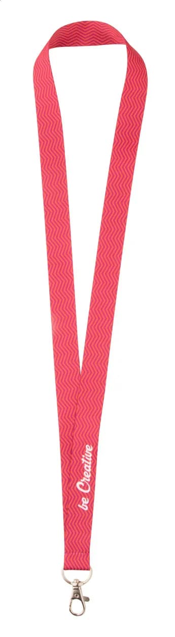 Individuelles Sublimationslanyard - Subyard A RPET - weiß