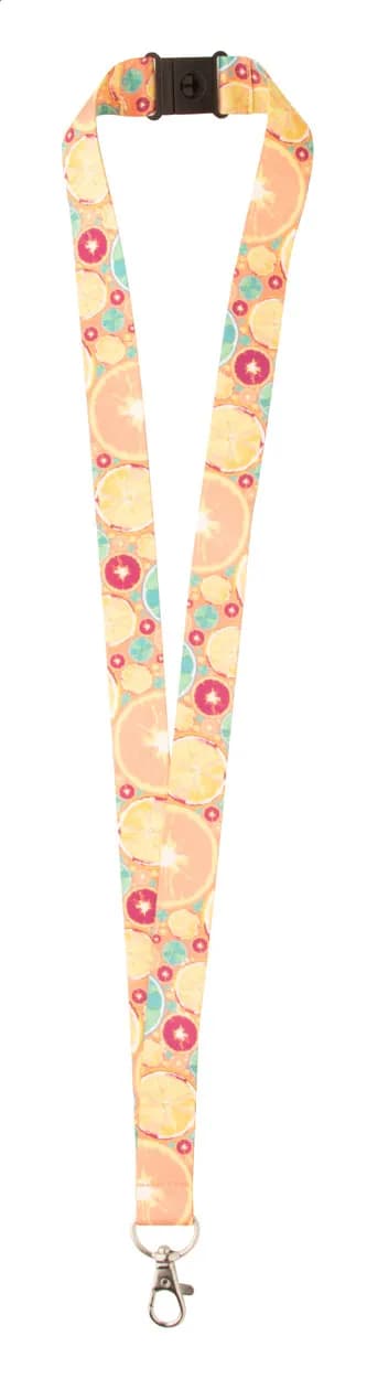 Individuelles Sublimationslanyard - Subyard A Safe RPET - weiß