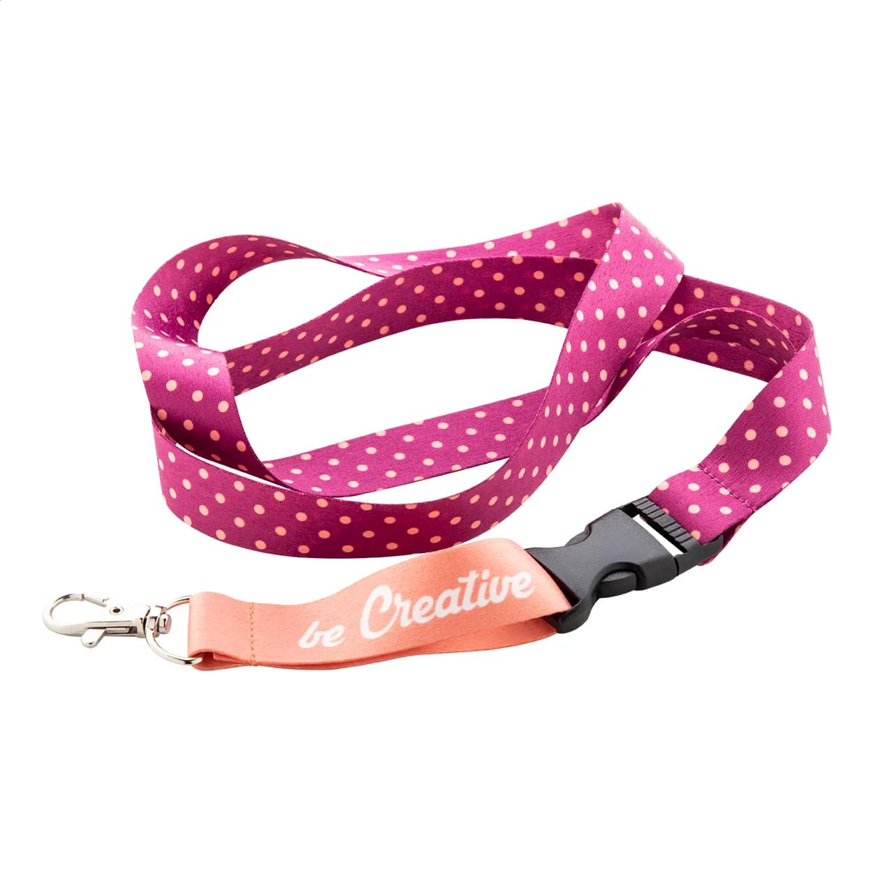 Individuelles Sublimationslanyard - Subyard C RPET - weiß