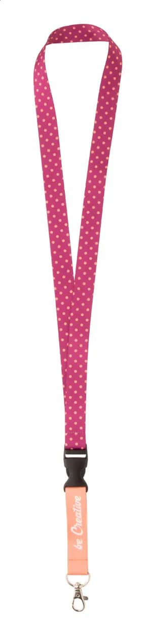 Individuelles Sublimationslanyard - Subyard C RPET - weiß