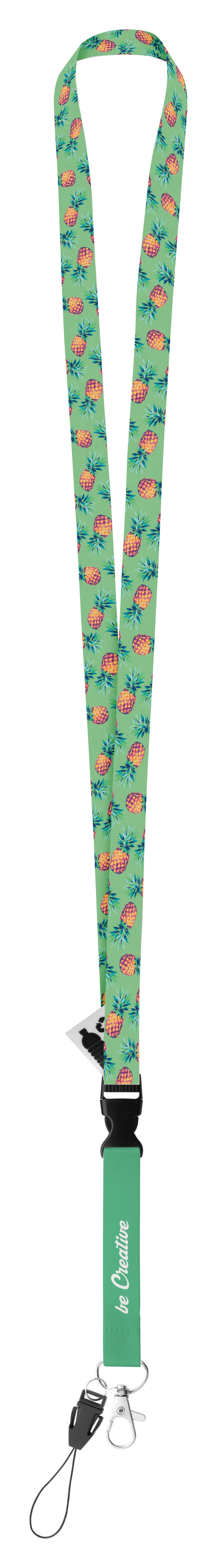 Individuelles Sublimationslanyard - Subyard 15 D RPET - weiß