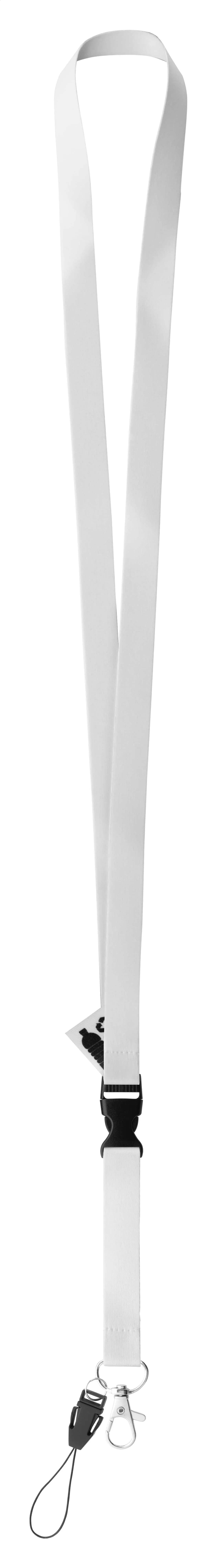 Individuelles Sublimationslanyard - Subyard 15 D RPET - weiß