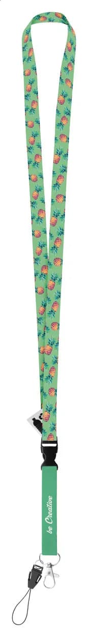 Individuelles Sublimationslanyard - Subyard 15 D RPET - weiß