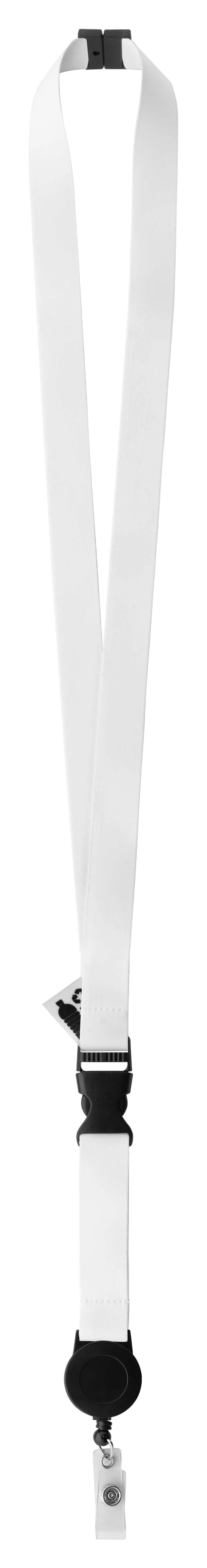Individuelles Sublimationslanyard - Subyard YoYo B Safe RPET - weiß