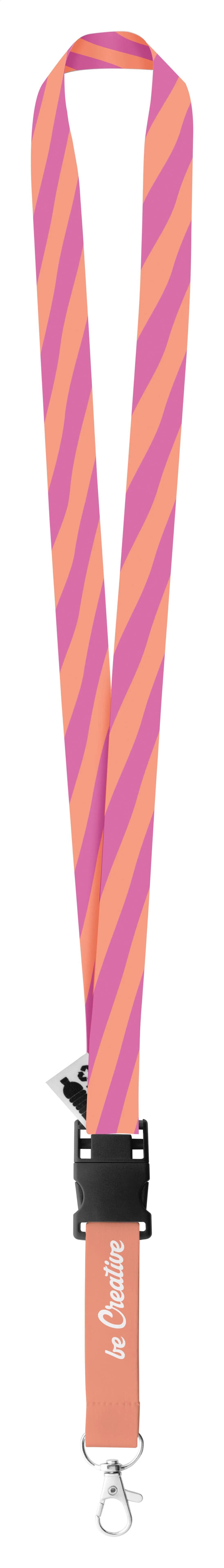 Individuelles Sublimationslanyard - Subyard USB RPET - weiß