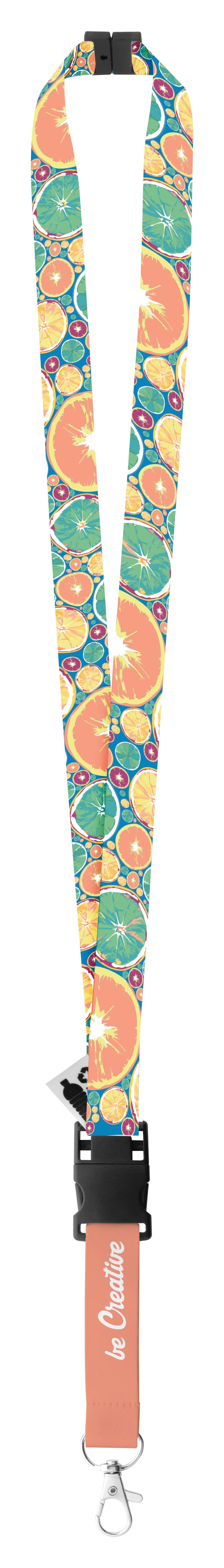 Individuelles Sublimationslanyard - Subyard USB Safe RPET - weiß