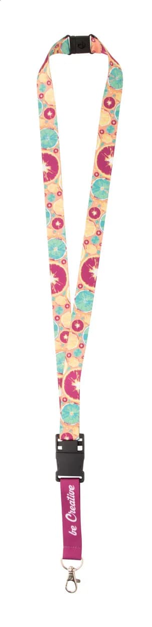 Individuelles Sublimationslanyard - Subyard USB Safe RPET - weiß