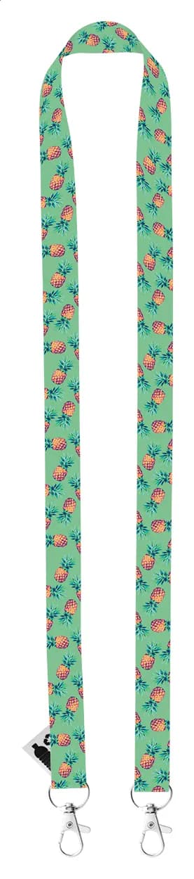 Individuelles Sublimationslanyard - Subyard Double RPET - weiß