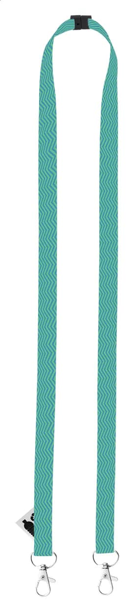 Individuelles Sublimationslanyard - Subyard 15 Double Safe RPET - weiß