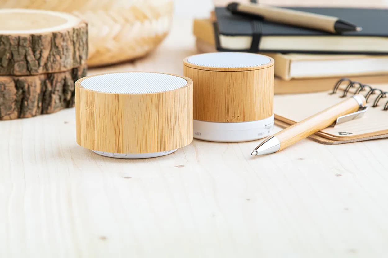 kabelloser Lautsprecher - Bambeat - natur