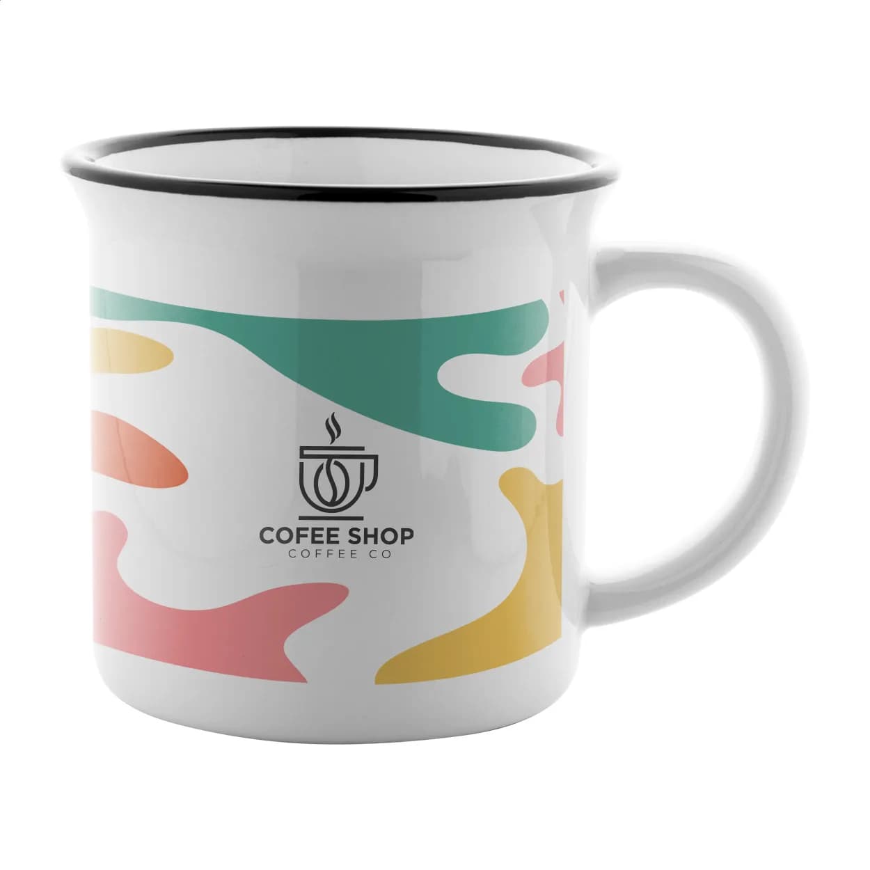 Vintage Sublimationstasse - Woodstock Subo - schwarz (-10)