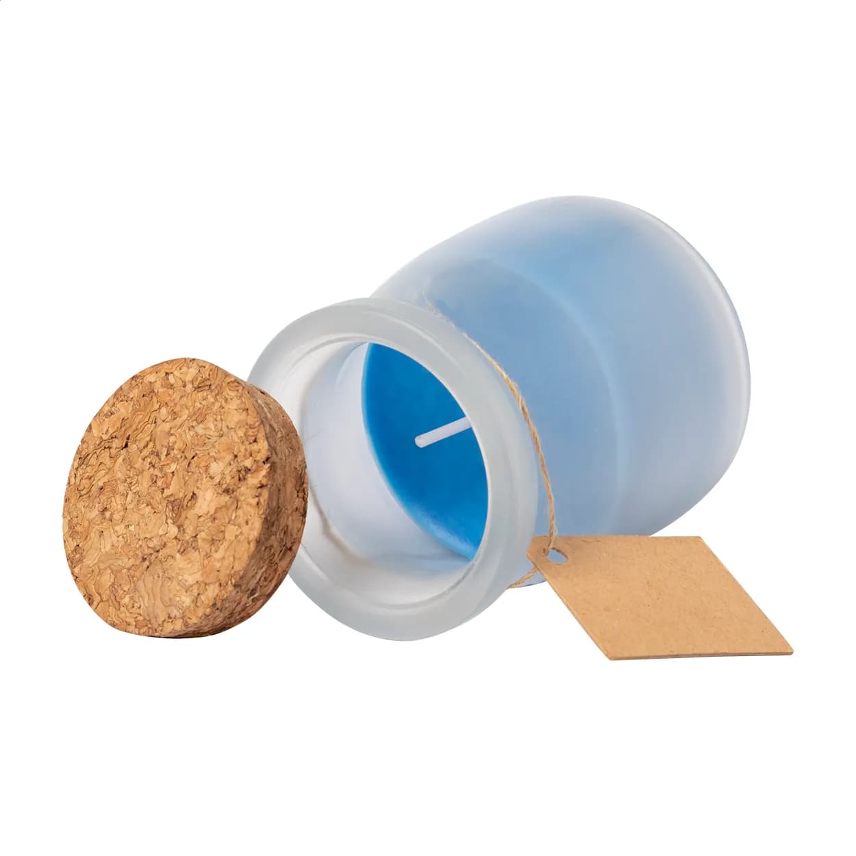 Kerze, vanille - Corscent - blau (-06)