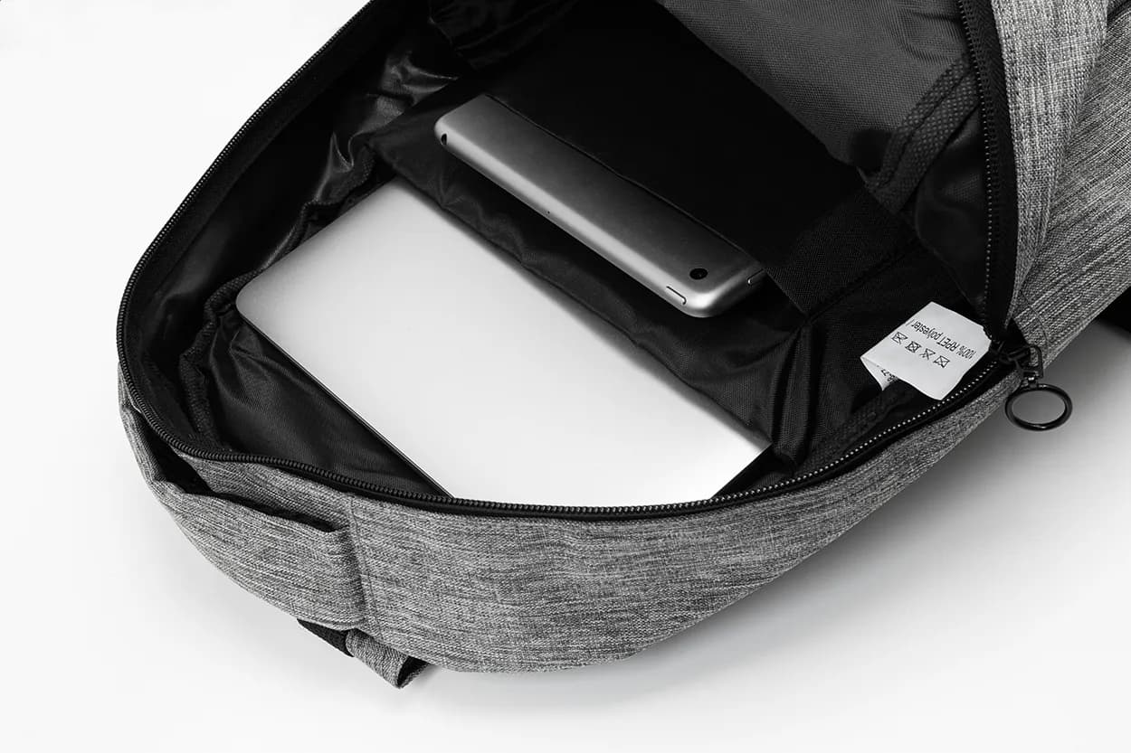 RPET Rucksack - Hershey - grau (-77)