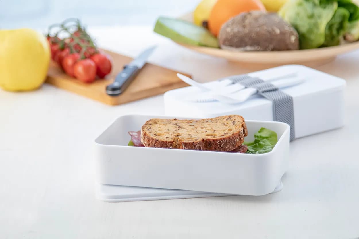 Antibakterielle Lunchbox - Ayam - weiß (-01)