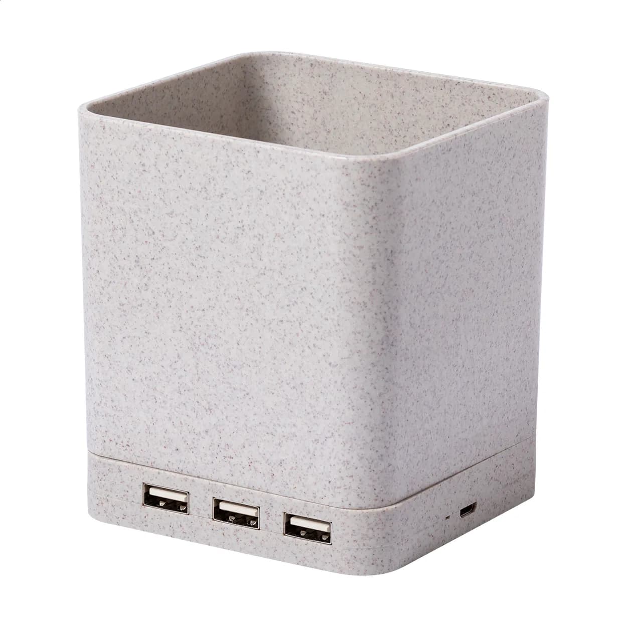 Multifunktionaler Stifteköcher - Ampdesk - beige (-00)