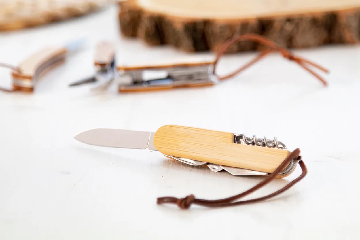 Multifunktionstaschenmesser - Hiddins - natur