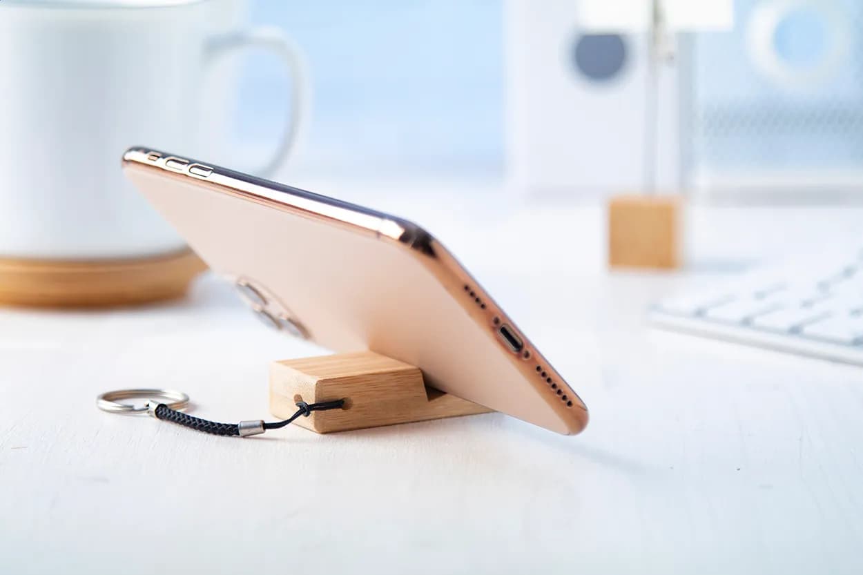 Handyhalter/Schlüsselanhänger - Dulloo - natur