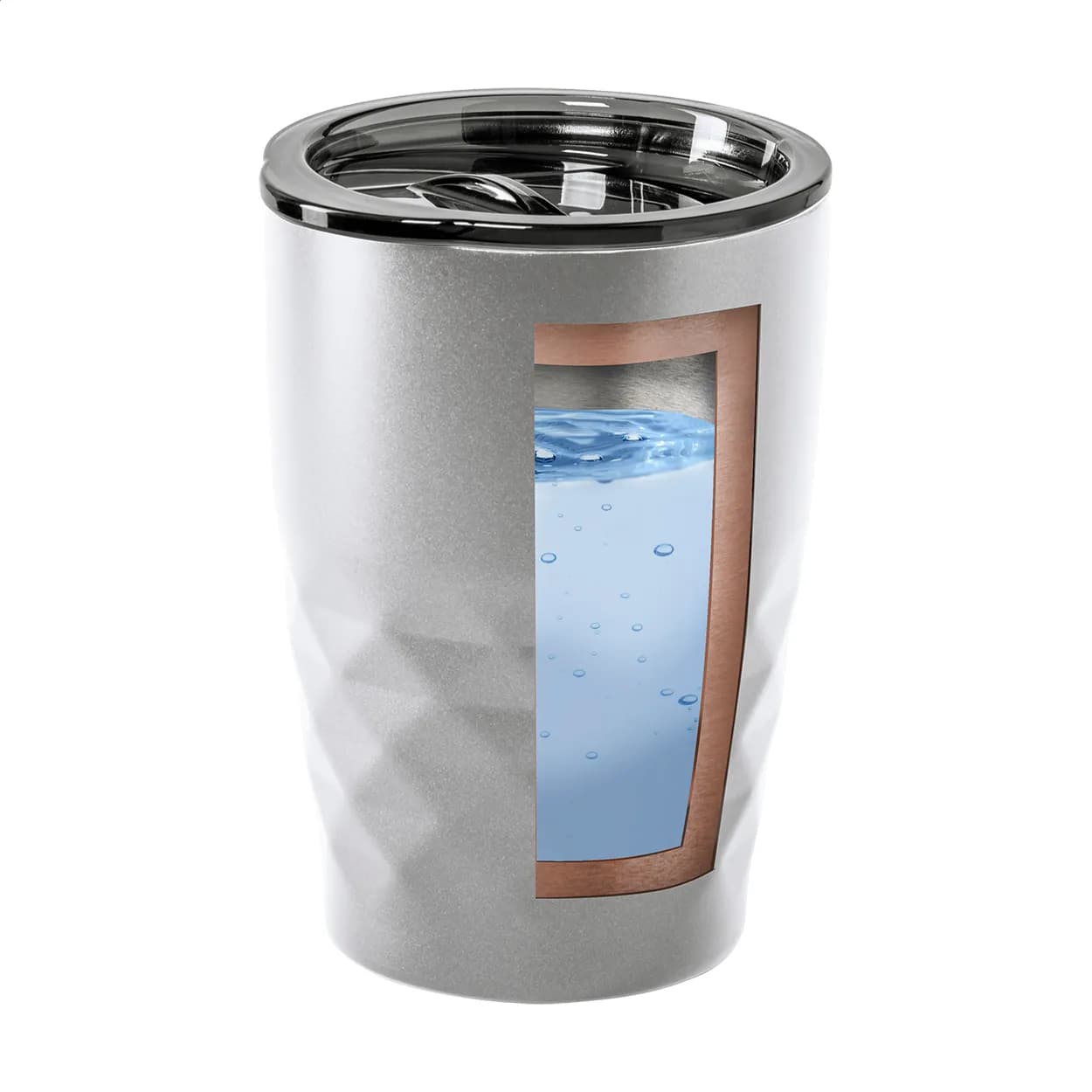 Kupferisolierter Thermobecher - Cupper - silber (-21)