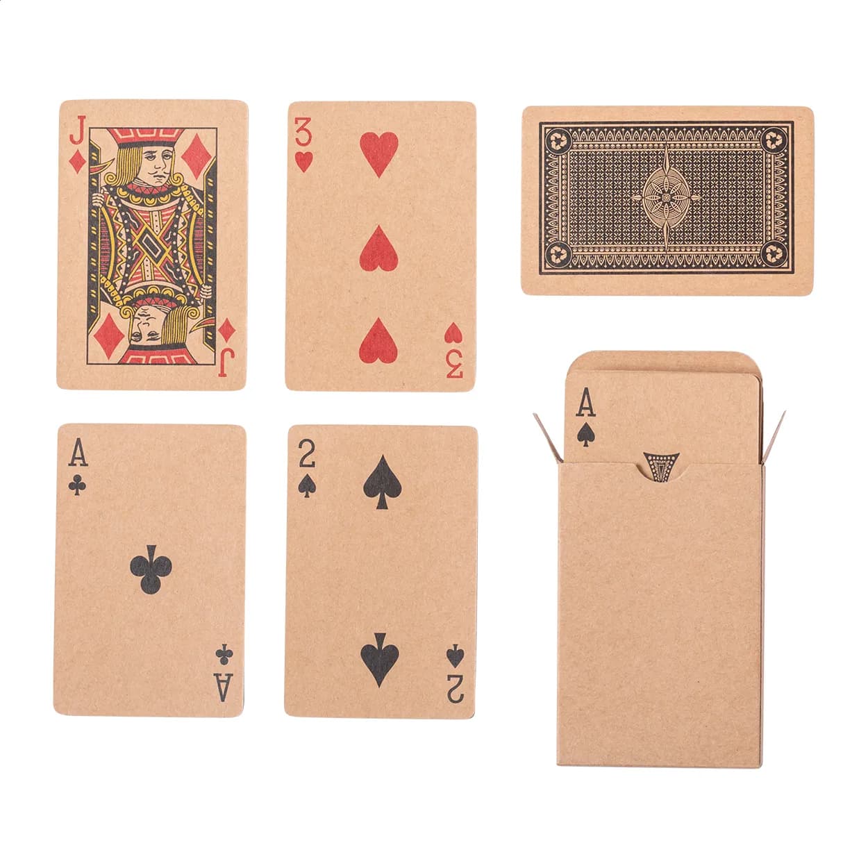 Spielkarten aus Recyclingpapier - Pacca - natur