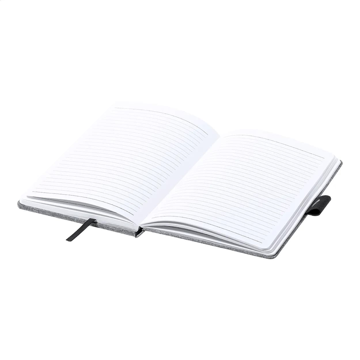 Notizbuch mit Wireless-Charger - Charbuk - grau (-77)