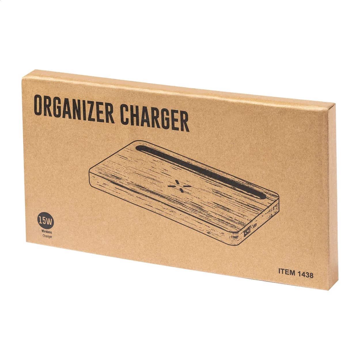 Organizer mit Wireless-Charger - Flabo - natur