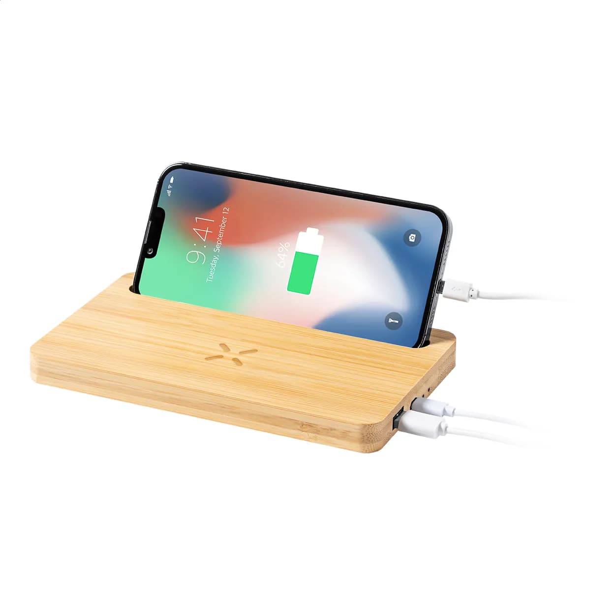 Organizer mit Wireless-Charger - Flabo - natur