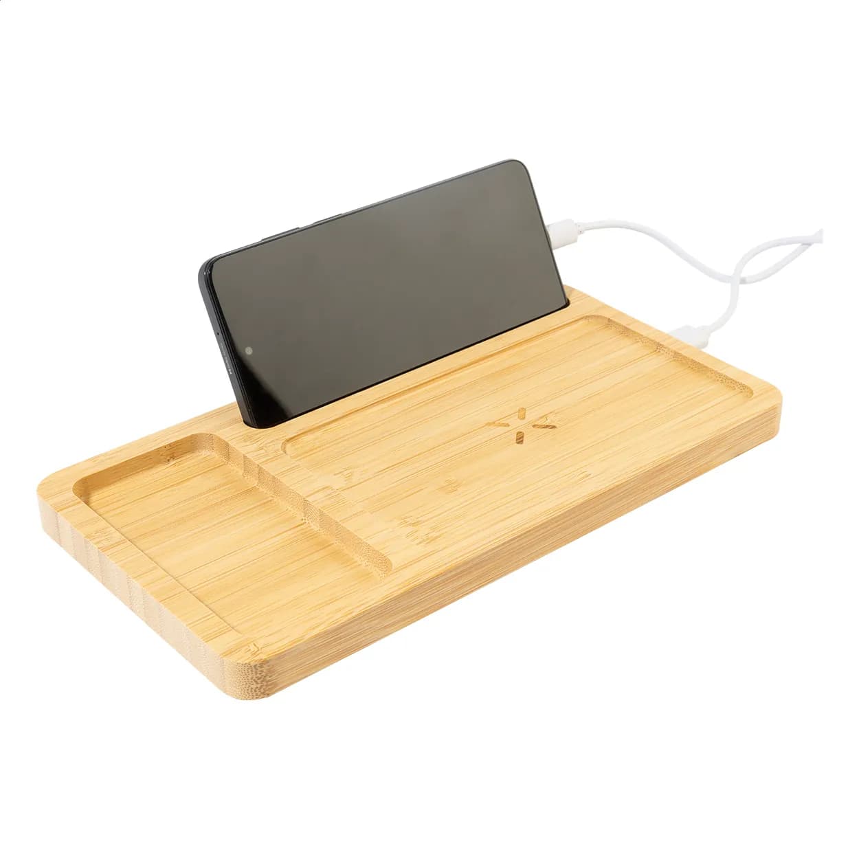 Organizer mit Wireless-Charger - Flabo Plus - natur