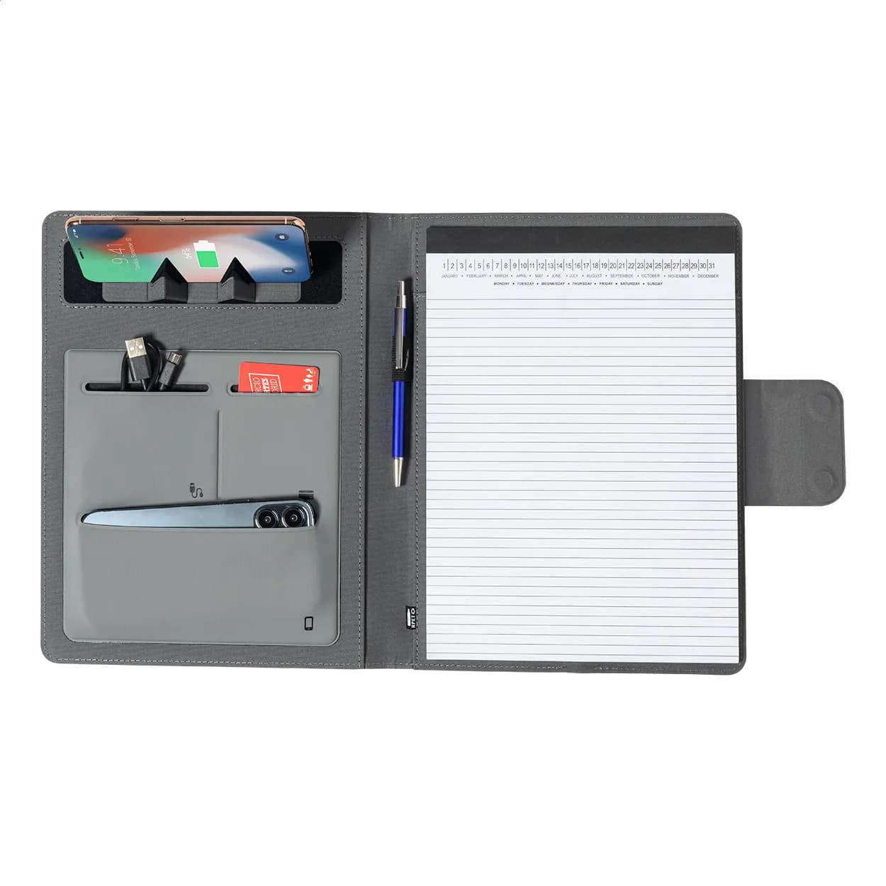 RPET-Dokumentenmappe - Gredox A4 - grau (-77)