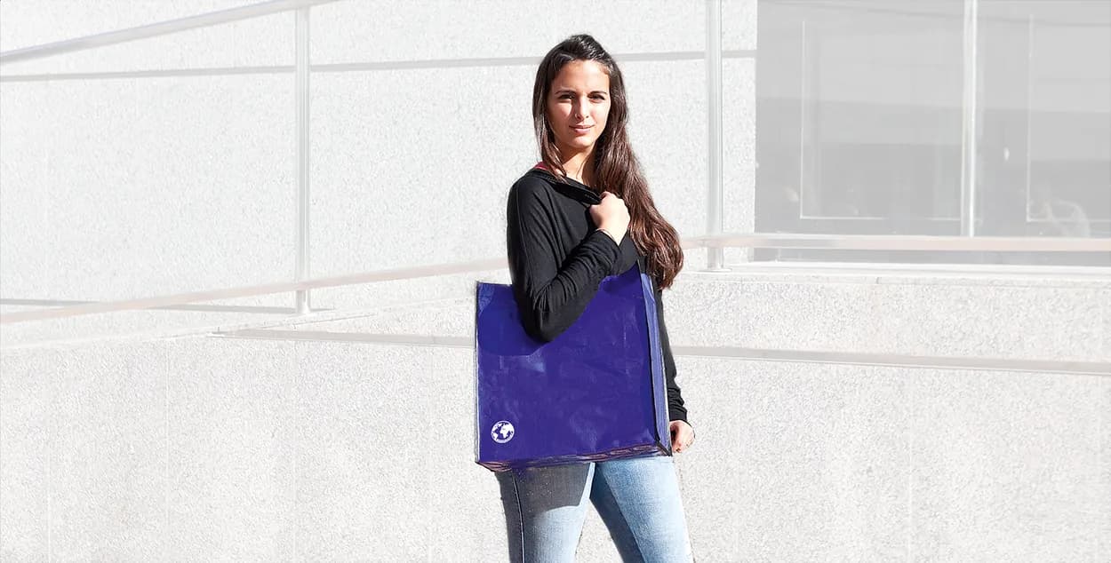 Einkaufstasche - Dekrox - blau (-06)