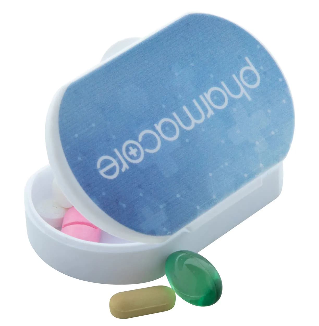 Pillendose - Tripill - weiß (-01)