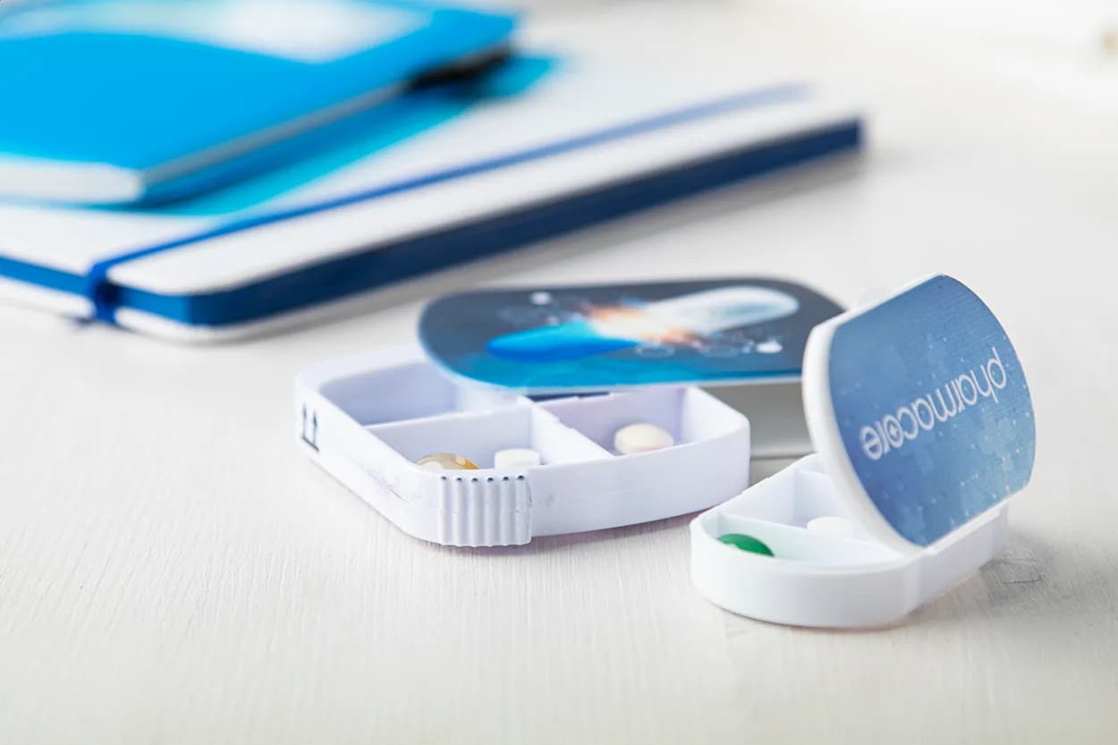 Pillendose - Tripill - weiß (-01)