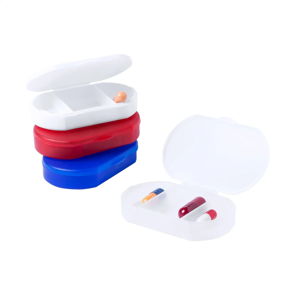 Pillendose - Tripill - mattweiß (-01T)