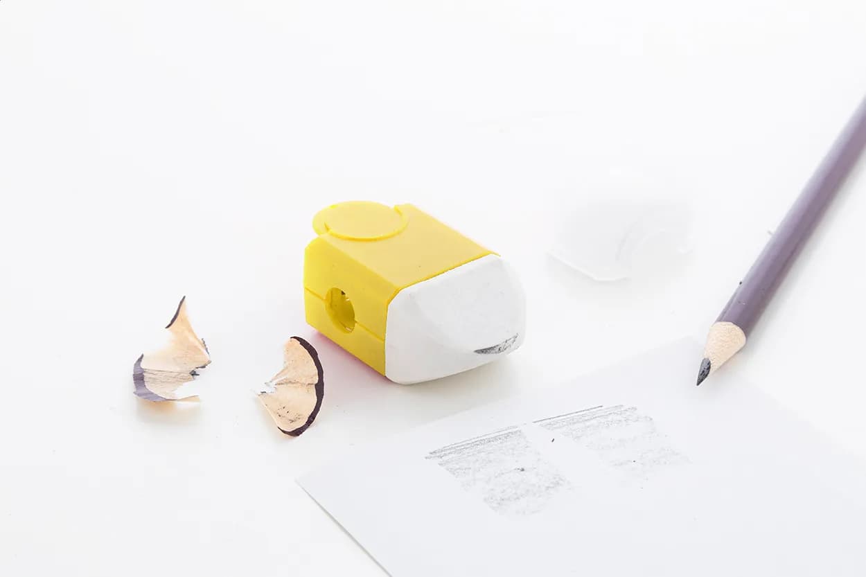 Radiergummi und Spitzer - Pencix - gelb (-02)