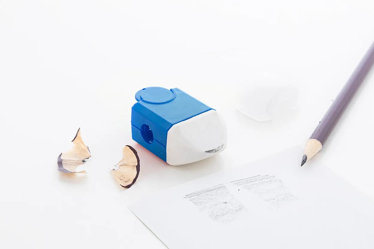 Radiergummi und Spitzer - Pencix - blau (-06)