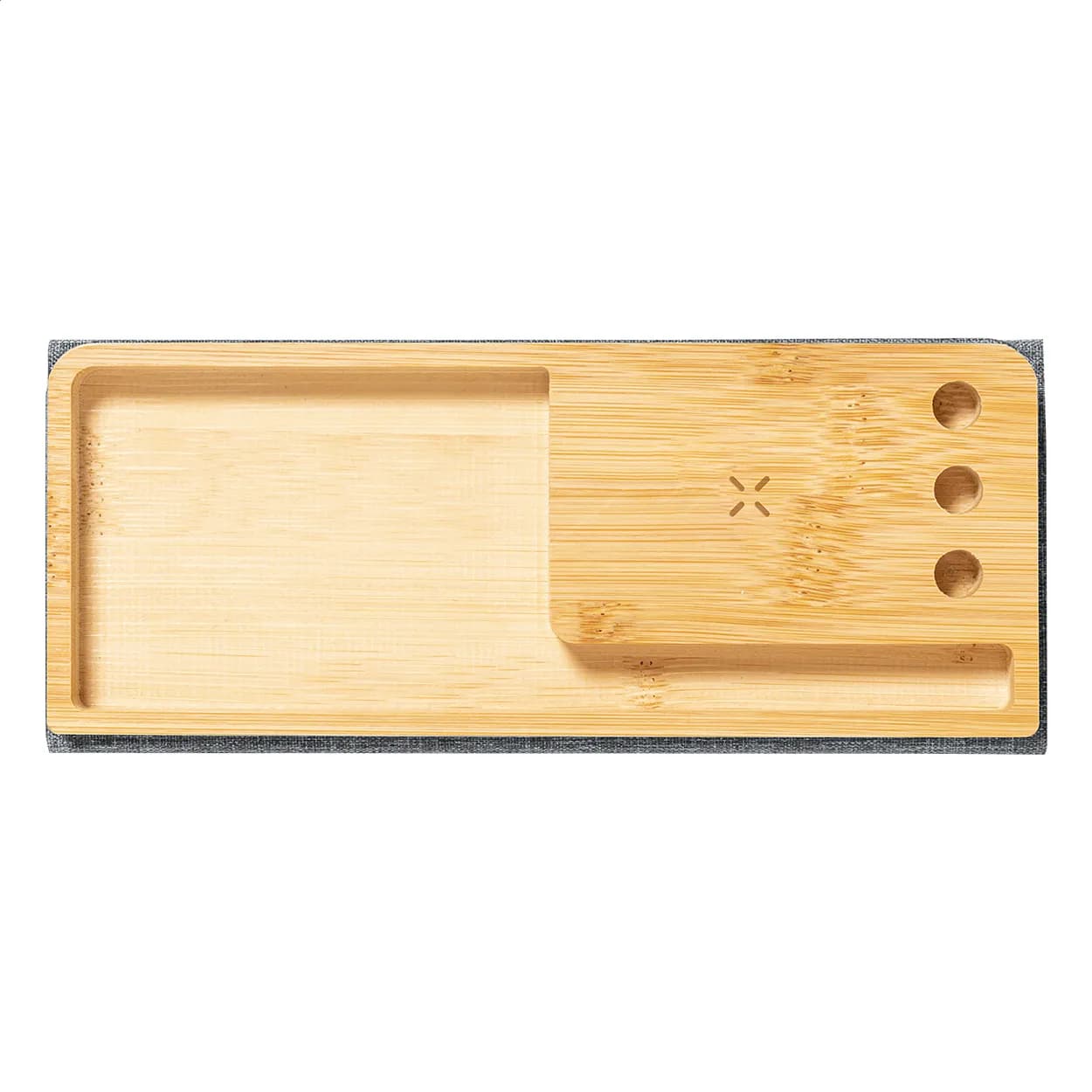 Wireless-Charger mit Mauspad - Atrova - dunkelgrau (-80)