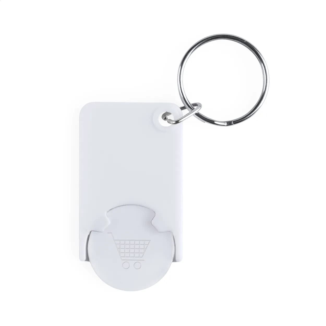 Schlüsselanhänger mit Einkaufswagenchip - Trolex - weiß (-01)
