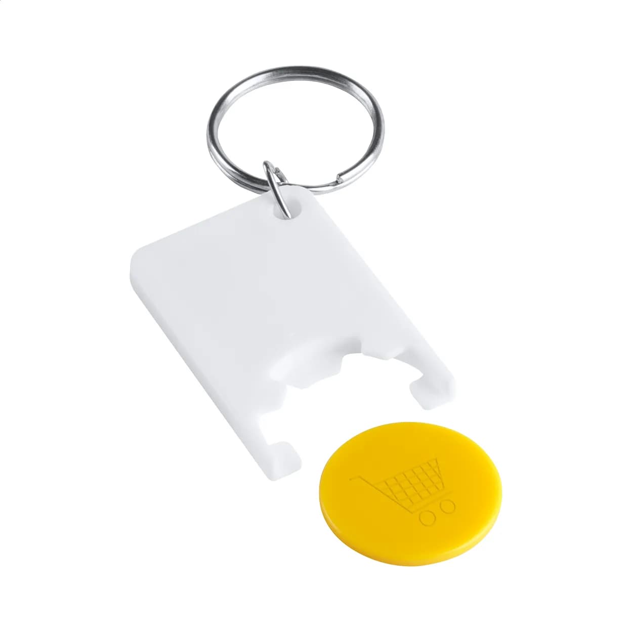 Schlüsselanhänger mit Einkaufswagenchip - Trolex - gelb (-02)