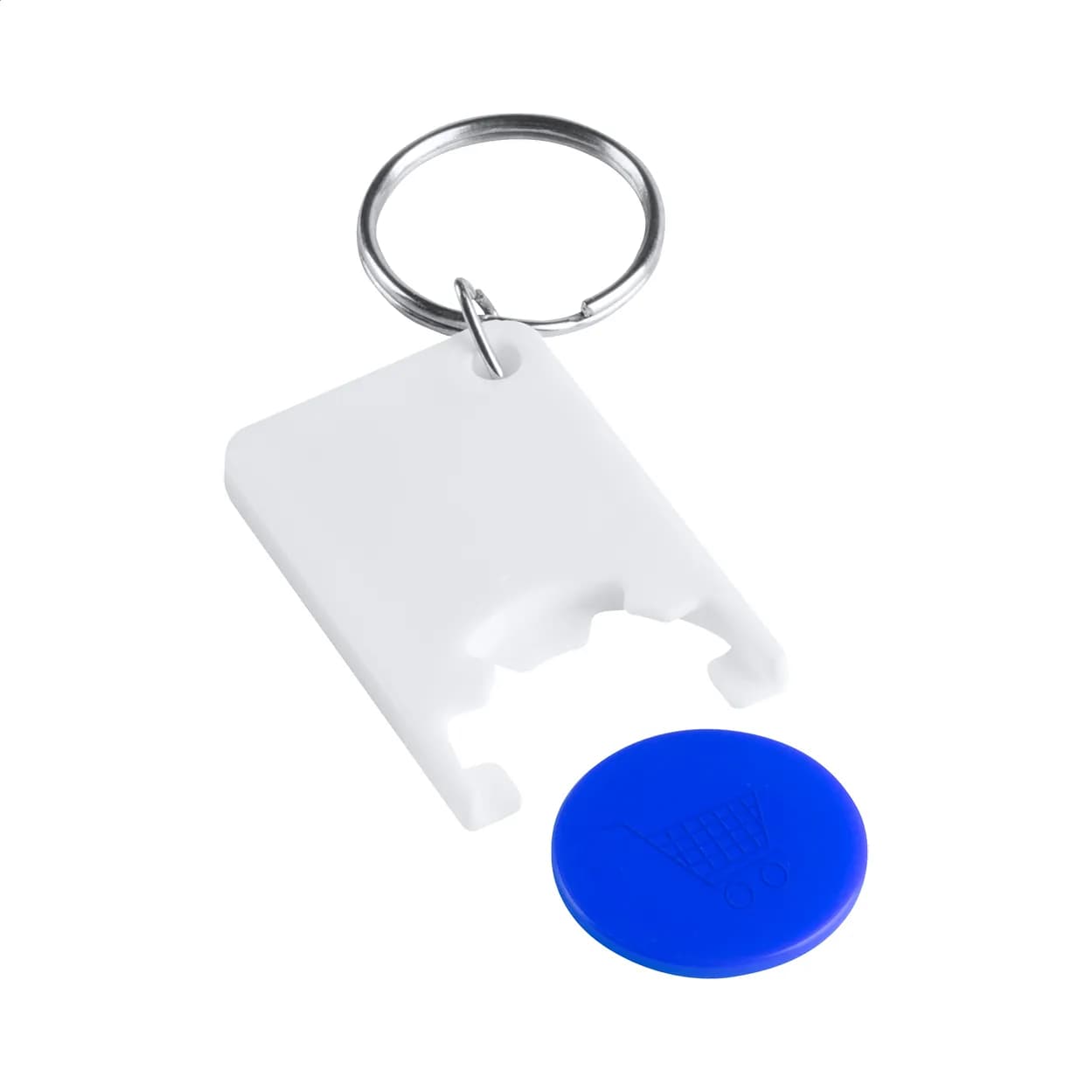 Schlüsselanhänger mit Einkaufswagenchip - Trolex - blau (-06)