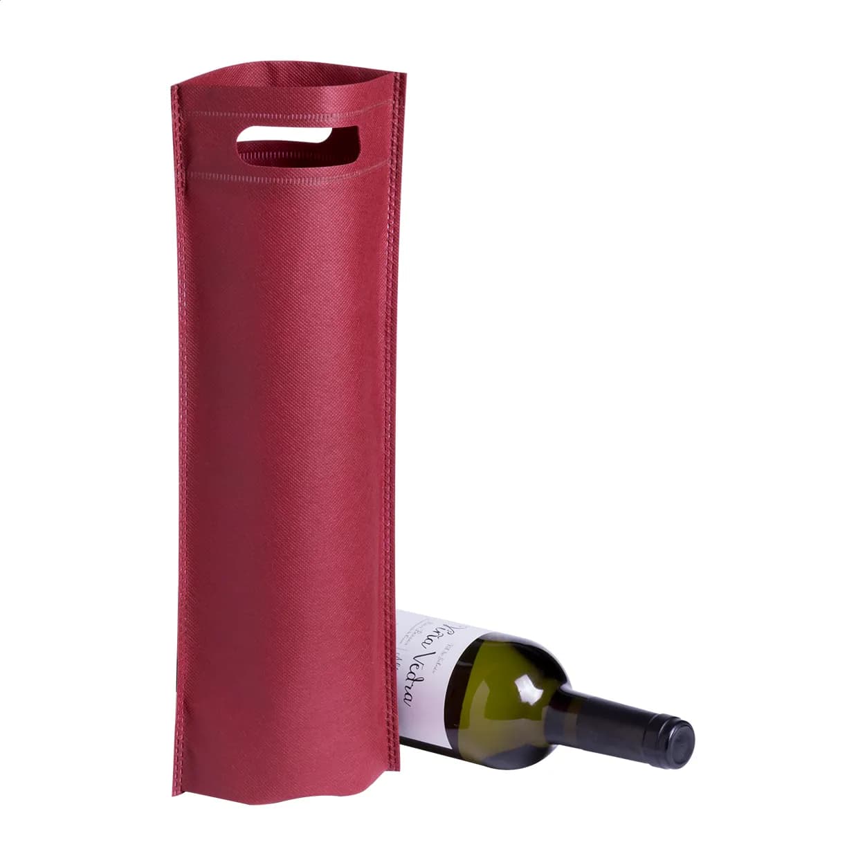 Flaschen-Geschenktasche - Mosel - weinrot (-08)