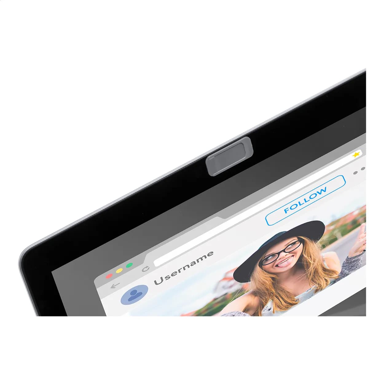 Webcam-Blocker - Blinka - aschgrau (-77)