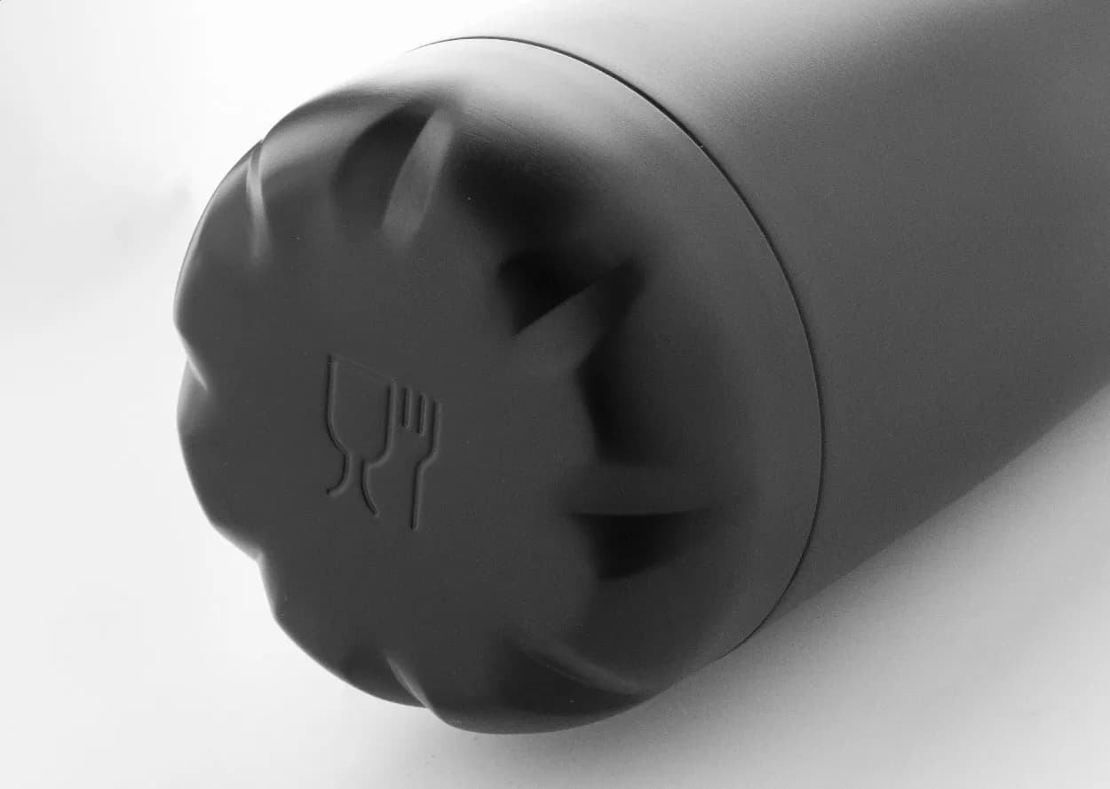 Edelstahl-Trinkflasche - Klossip - schwarz (-10)